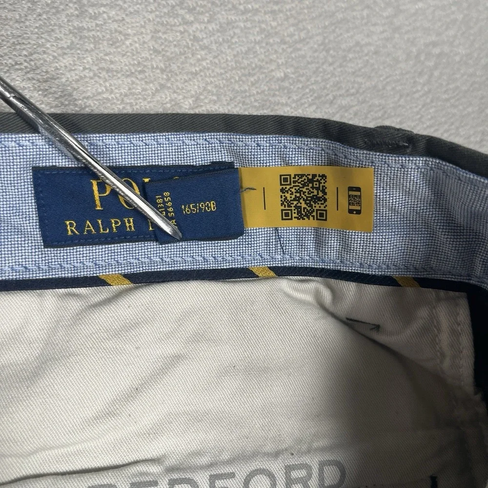 Polo Ralph Lauren Men's 35x30 Bedford Stretch Straight Fit Pants Charcoal *New*